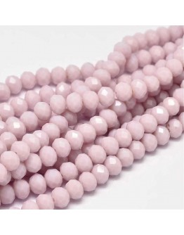 Glass Beads Strands, Faceted Abacus , Thistle, 8x6mm, Hole: 1mm; about 72pcs/strand, 17"