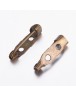 Iron Brooch Findings, Back Bar Pins, Antique Bronze Color, Size: about 20mm long, 5mm wide, 5mm thick.