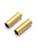 Brass Tube Beads, Lead Free & Cadmium Free & Nickel Free, Tube, Unplated, 10x3mm, Hole: 3mm