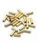 Aukso spalvos, žalvariniai šiaudeliai, matmenys: be švino, kadmio ir nikelio, matmenys: 10x3mm, skylė: 3mm; 5 vnt./pak.