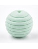 Food Grade Environmental Silicone Beads, Chewing Beads For Teethers, DIY Nursing Necklaces Making, Round, Aquamarine, 15x14mm, H