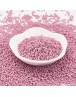 TOHO® Japoniški stiklo karoliukai, apvalūs, matinės rožinės spalvos, matmenys: 11/0  ~2mm diametro, 1.5mm storio, skylė: 0.5mm; 