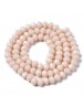 Glass Beads Strands, Faceted Abacus , MistyRose, 8x6mm, Hole: 1mm; about 72pcs/strand, 17"