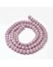 Faceted Abacus Glass Beads Strands, Thistle, 6x4mm, Hole: 1mm; about 99pcs/strand, 17.7"