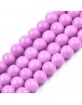 Baking Painted Glass Round Bead Strands, Moccasin, 8.5~9mm, Hole: 1.5mm; about 105pcs/strand, 31.8"