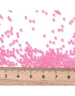 TOHO® Japoniški stiklo karoliukai, apvalūs, rožinės spalvos, blizgūs, matmenys: 11/0  ~2mm diametro, 1.5mm storio, skylė: 0.5mm;