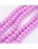 Painted Glass Bead Strands, Baking Paint, Round, RosyBrown, 10mm; Hole: 1.3~1.6mm, about 80pcs/strand, 31.4"