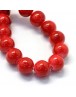 Baking Painted Glass Round Bead Strands, FireBrick, 8.5~9mm, Hole: 1.5mm, about 105pcs/strand
