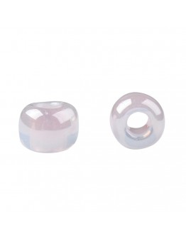 TOHO® Japoniški stiklo karoliukai, apvalūs, rausvo perlamutro spalvos, matmenys: 11/0  ~2.2mm diametro, skylė: 0.8mm; ~10 g./pak