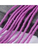 Polimerinio molio diskeliai, tamsios rožinės spalvos, matmenys: 4x1mm, skylė: 2mm, ~380-400 vnt./gijoje