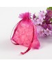 Stačiakampio formos, sutraukiami organzos maišeliai, rožinės spalvos, matmenys: 10x8cm, 5 vnt./pak.