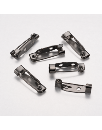 Sidabro spalvos geležinis sagės ruošinys, matmenys: 20x5x5mm, 5 vnt./pak.