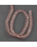 Handmade Glass Beads, Imitate Austrian Crystal, Faceted Abacus, LightCoral, 6x4mm, Hole: 1mm; about 100pcs/strand