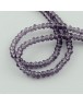 Transparent Glass Beads Strands, Faceted, Abacus, Indigo, 3x2mm; Hole: 0.5mm, about 200pcs/strand, 16.7"