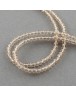 Transparent Glass Beads Strands, Faceted, Abacus, DarkSalmon, 3x2mm; Hole: 0.5mm, about 200pcs/strand, 16.7"