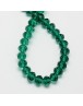 Handmade Glass Beads, Imitate Austrian Crystal, Faceted Abacus, SeaGreen, 6x4mm, Hole: 1mm; about 100pcs/strand