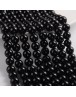 Painted Glass Bead Strands, Baking Paint, Round, Black, 10mm; Hole: 1.3~1.6mm, about 80pcs/strand, 31.4"