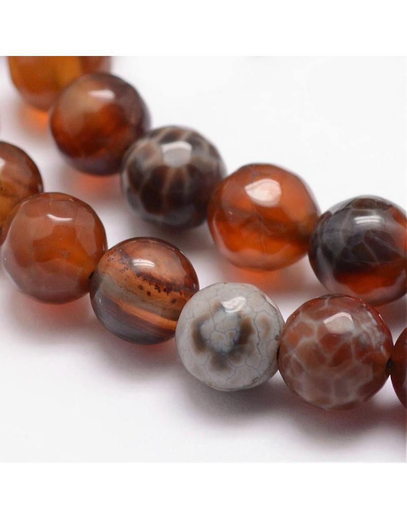 Natural fire agate on sale beads