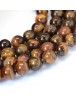 Grade AB Natural Tiger Eye Round Bead Strands, 8~8.5mm, Hole: 1mm; about 47pcs/strand, 15.5"