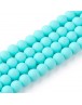 Painted Glass Bead Strands, Rubberized Style, Round, LightSkyBlue, 8mm; Hole: 1.3~1.6mm; about 100pcs/strand, 31.4"