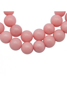 Natural Mashan Jade Beads Strands, Dyed, Round, Pink, 10mm, Hole: 1.2mm; about 42pcs/strand, 16"