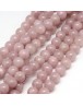 Natural Yellow Jade Beads Strands, Dyed, Round, RosyBrown, 8mm, Hole: 1mm; about 50pcs/strand, 15.75"