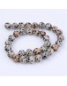 Natural Dalmatian Jasper Beads Strands, Round, 10~10.5mm, Hole: 1.2mm; about 36pcs/strand, 15.5"