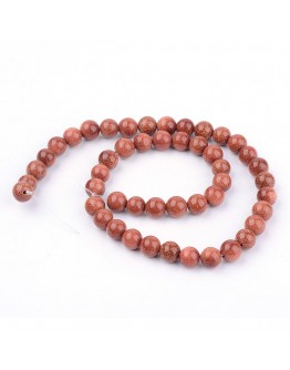 Synthetic Goldstone Beads Strands, Round, 10~10.5mm, Hole: 1.2mm; about 36pcs/strand, 15.5"