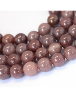 Natural Purple Aventurine Round Bead Strands, 10~10.5mm, Hole: 1.2mm; about 36pcs/strand, 15.5"