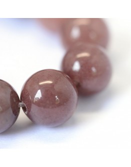 Natural Purple Aventurine Round Bead Strands, 10~10.5mm, Hole: 1.2mm; about 36pcs/strand, 15.5"
