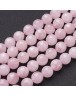 Natural Rose Quartz Beads Strands, Faceted, Round, Pink, 12mm, Hole: 1mm
