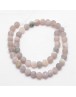 Natural Agate Bead Strands, Frosted, Round, Dyed & Heated, Tan, 10mm, Hole: 1mm; about 37pcs/strand, 15"