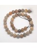 Natural Moonstone Beads Strands, Round, Moonstone, 10mm, Hole: 1mm; about 39pcs/strand, 15.7"