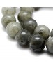 Natural Labradorite Bead Strands, Round, 10mm, Hole: 1mm; about 38pcs/strand, 15''