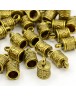 Alloy Cord Ends, Terminators, Lead Free & Cadmium Free, Antique Golden, 16x9mm, Hole: 3mm; 6.5mm inner diameter.