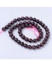 Natural Garnet Beads Strands, Round, 10~10.5mm, Hole: 1.2mm; about 36pcs/strand, 15.5"