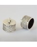 Tibetan Style Alloy Cord Ends, Cadmium Free & Nickel Free & Lead Free, Antique Silver, 16x16mm, Hole: 4mm; about 250pcs/1000g
