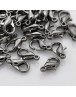 Zinc Alloy Lobster Claw Clasps, Nickel Free, Gunmetal, 14x8mm, Hole: 1.8mm