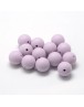 Food Grade Environmental Silicone Beads, Chewing Beads For Teethers, DIY Nursing Necklaces Making, Round, Lilac Size: about 18~2