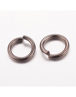 Tamsinto metalo spalvos jungimo žiedai, matmenys: 7mm diametro, 1mm storio, vidinis diametras - 5mm, 30vnt./pak.