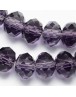 Handmade Glass Beads, Imitate Austrian Crystal, Faceted Abacus, Indigo, 8x6mm, Hole: 1mm; about 72pcs/strand