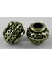 Tibetan Antique Bronze Metal Bead Spacers, Lead Free & Cadmium Free, 9mm in diameter, 7mm thick, hole: 3.5 mm