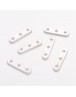 Alloy Spacer Bars, Lead Free & Cadmium Free & Nickel Free, Silver, 24x6x2mm; 10pcs/pack.