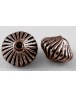 Tibetan Style Beads, Zinc Alloy, Lead Free & Nickel Free & Cadmium Free, Bicone, Red Copper Color Size: about 7.8mm in diameter,