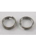 Tamsaus metalo spalvos, jungimo žiedai, dvigubi, be nikelio, matmenys: 6mm diametro, 0.7mm storio; apie 4.6mm vidinio diametro, 