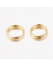 Aukso spalvos, geležiniai jungimo žiedai, dvigubi, matmenys: 7x0.7mm; vidinis diametras ~5.6mm; 30vnt./pak.