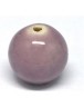 Keramikos karoliukai, violetiniai, apvalūs, matmenys: 20mm, skylė: 4mm
