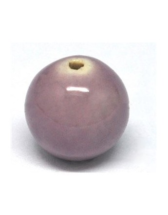 Keramikos karoliukai, violetiniai, apvalūs, matmenys: 20mm, skylė: 4mm