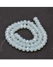 Glass Beads Strands, Faceted Abacus , Clear, 8x6mm, Hole: 1mm; about 72pcs/strand, 17"