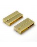 Magnetinis užsegimas, aukso spalvos, stačiakampio formos, matmenys: 37x19x7mm, skylė: 34x4mm